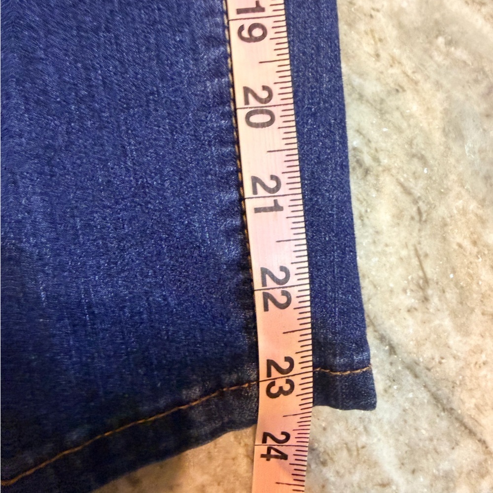 1822 Denim Blue Stretch Jeans Mid Rise Skinny Slim Leg Size 10P - Picture 11 of 12